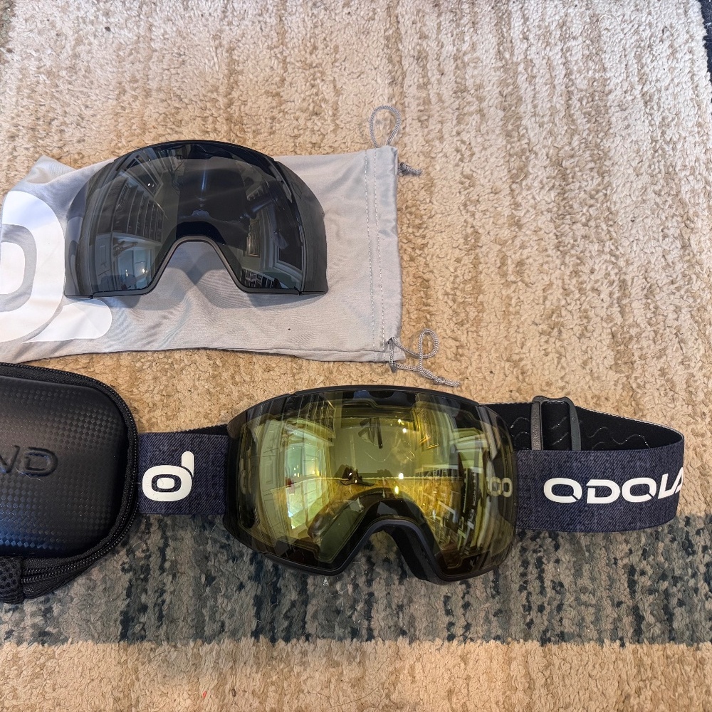 Odoland spherical magnetic ski goggles